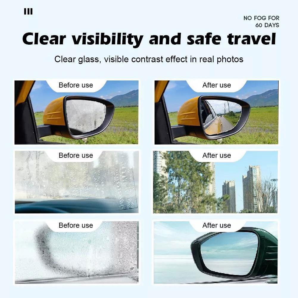 Motorcycle Anti Fog Agent Helmet Lens Wiper Rearview Mirror Glass Liquid Windscreen Fog Repellent Spray for Car Accessories