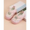 Mädchen Prinzessinnenschuhe Frühling und Herbst Neue Kinder Segeltuchschuhe Frische Baby Mädchen Klettverschluss Laufschuhe