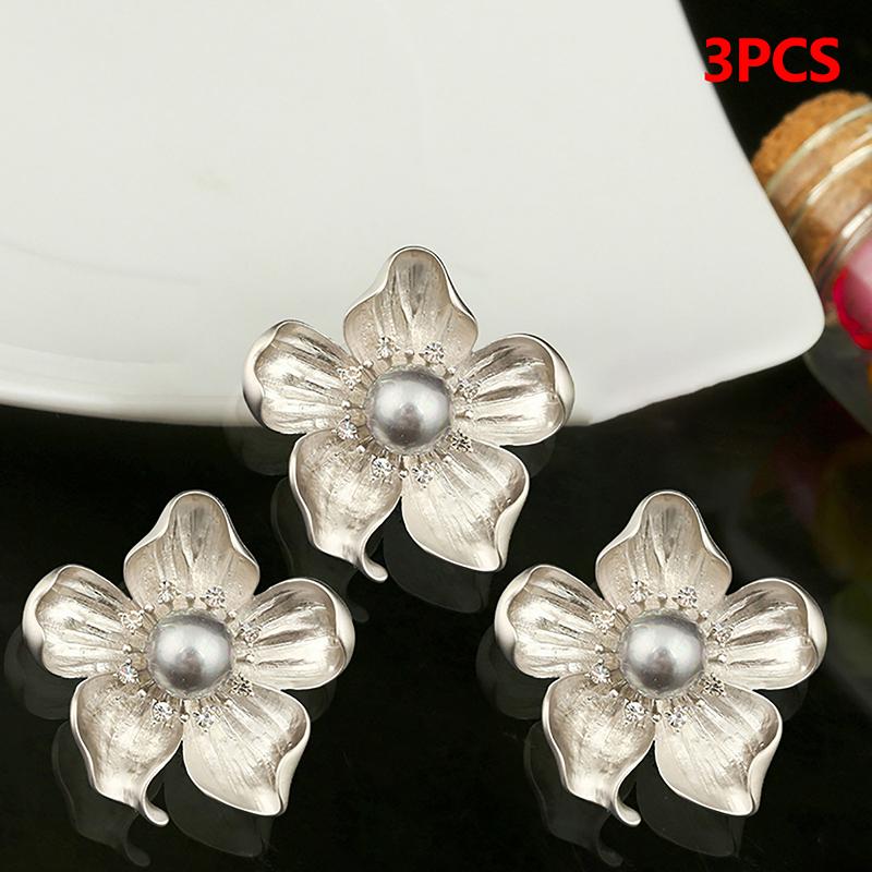 1pc Vintage Alloy Flower Brooch with Faux Pearl Fashion Pin for Suit Jacket Coat Elegant Women’s Clothing Accessory