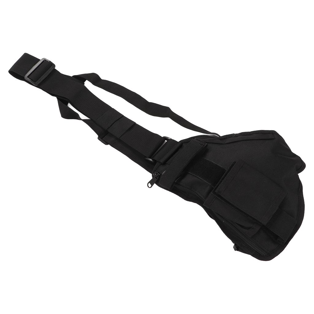 Multi Pocket Walkie Talkie Caller Triangle Unisex Waist Pack Vest Zipper Adjustable Chest Bag