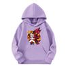 Child Fashion Lightweight Long Sleeve Pullover With Pockets  Print Hoodie