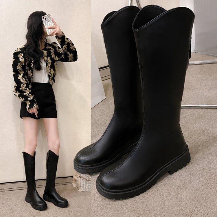 Spice girls wear  elastic boots, women's thin V-mouth knight boots, autumn warm versatile thin boots
