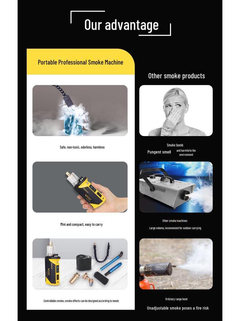 8Nais Fog-101 Portable Smoke Machine for Professional Film and Stage Effects