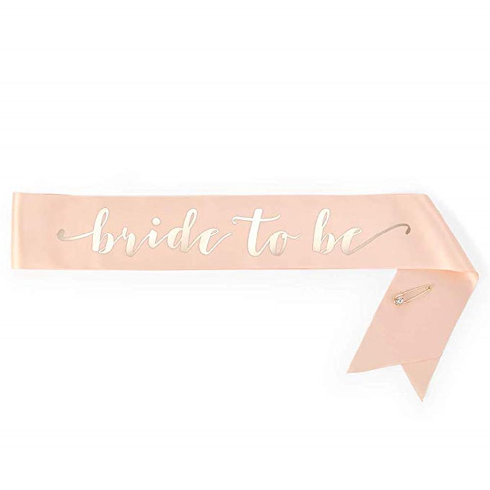 Bachelorette Party Bride To Be Bridal Shower Wedding  Veil Headband Shoulder Strap Banner Set Wedding Party Decoration Supplies