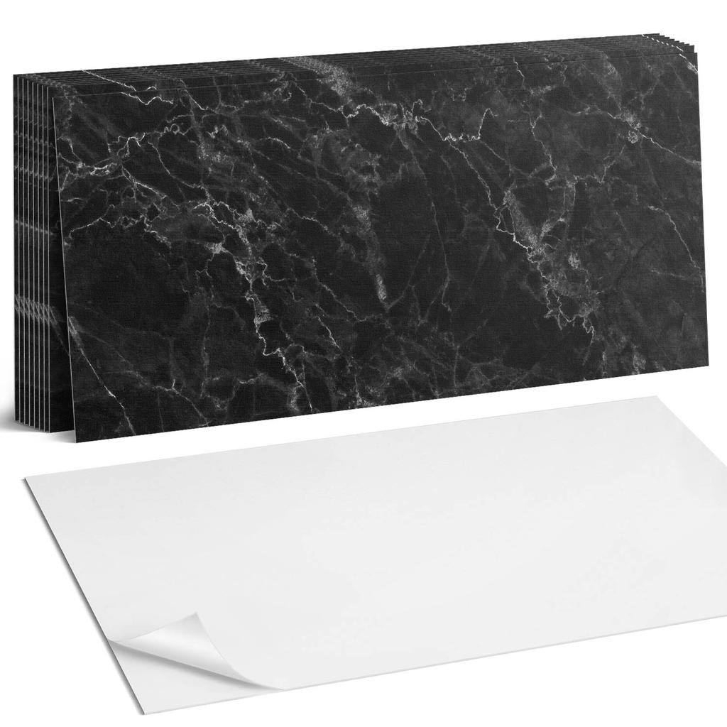 Zestaw Kafelków Samoprzylepnych Elegancki Marmur Z Żyłkami 10X40X20 Cm