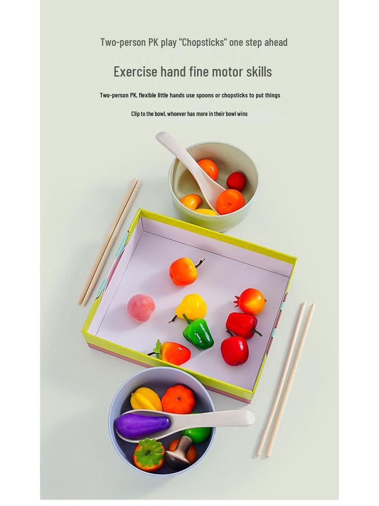 Toddler Montessori Bead Clipping Toy for Hand-Eye Coordination and Fine Motor Skills Training, Ages 2-3