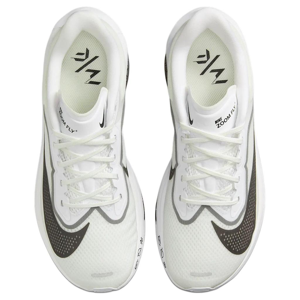 Nike Zoom Fly 6 Bequem Weich Rutschfest Verschleißfest Niedrig geschnitten Freizeit Laufschuhe Damen Sneaker Weiß Grau FN8455-100