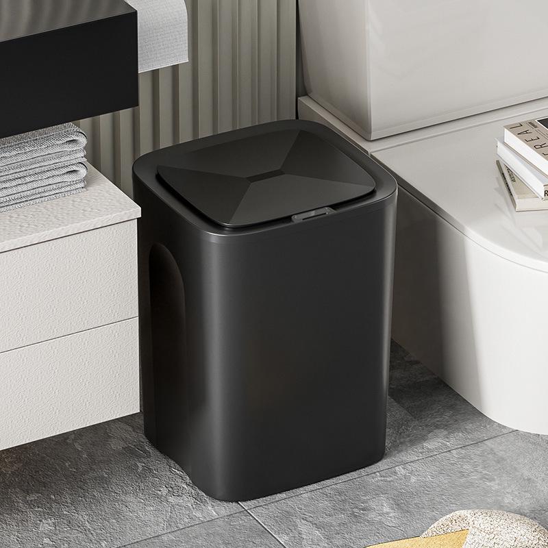 2026 Smart 18L Induction Trash Can with Lid & High Appearance for Living Room