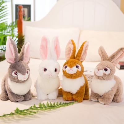 Creative Simulation Rabbit Plush Toy White Rabbit Doll Rag Doll Children's Doll Machine Holiday Gift