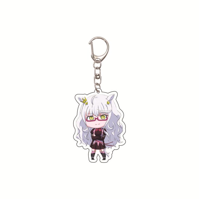 6CM Cute Anime Pretty Derby Shuttle Mejiro Mcqueen Symboli Rudolf Kawaii Acrylic Keychain Game Jewelry Cosplay Props