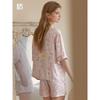 Summer 2024 New Arrival Short-Sleeve Pajamas Print Thin Loose Suitable for Daily Wear Two-piece Set Homewear for Women
