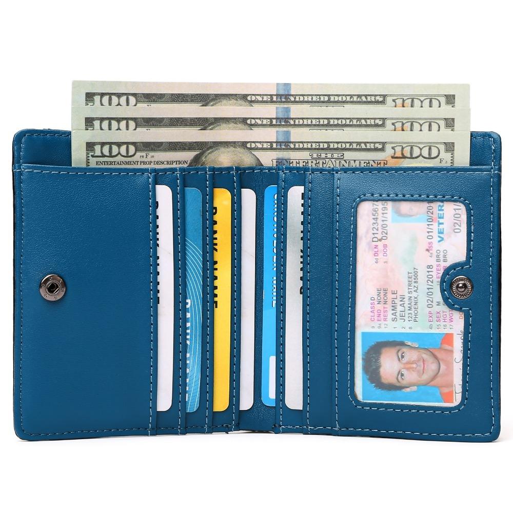 Japanese Style Carbon Fiber Leather Wallet for Men High-Quality Anti-Theft RFID Blocking Clutch PU Leather Coin Purse