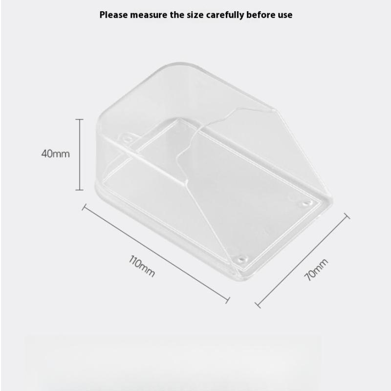 1 Set Wireless Door Bell Chime Button Protective Cover Outdoor Home Doorbell Waterproof Cover Splash Guard Cover