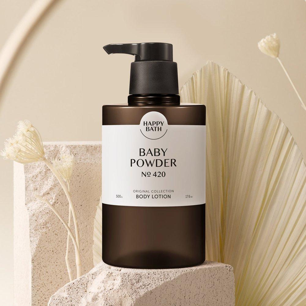 

HAPPY BATH Original Collection Body Lotion Baby Powder 500g