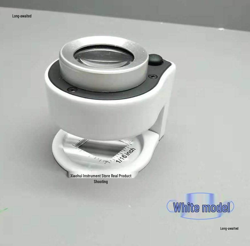 30x Textile Magnifier: High-Def Loupe with UV Light for Fabric Thread Count & Currency Check