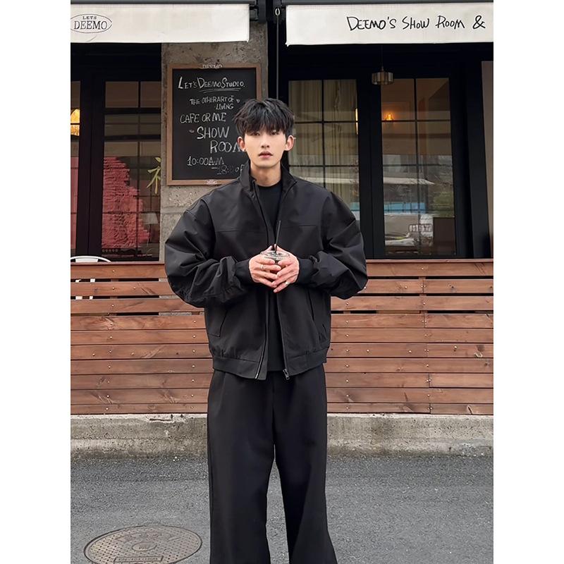 American Coach Men's Jacket Handsome Silhouette Three-proof Stand-up Collar Baseball Uniform