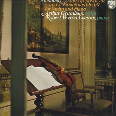 LP Record ARTHUR GRUMIAUX, ROBERT VEYRON LACR - Schubert: Duets and Sonatines for V SFX8539 PHILIPS Japan Obi Classical Used