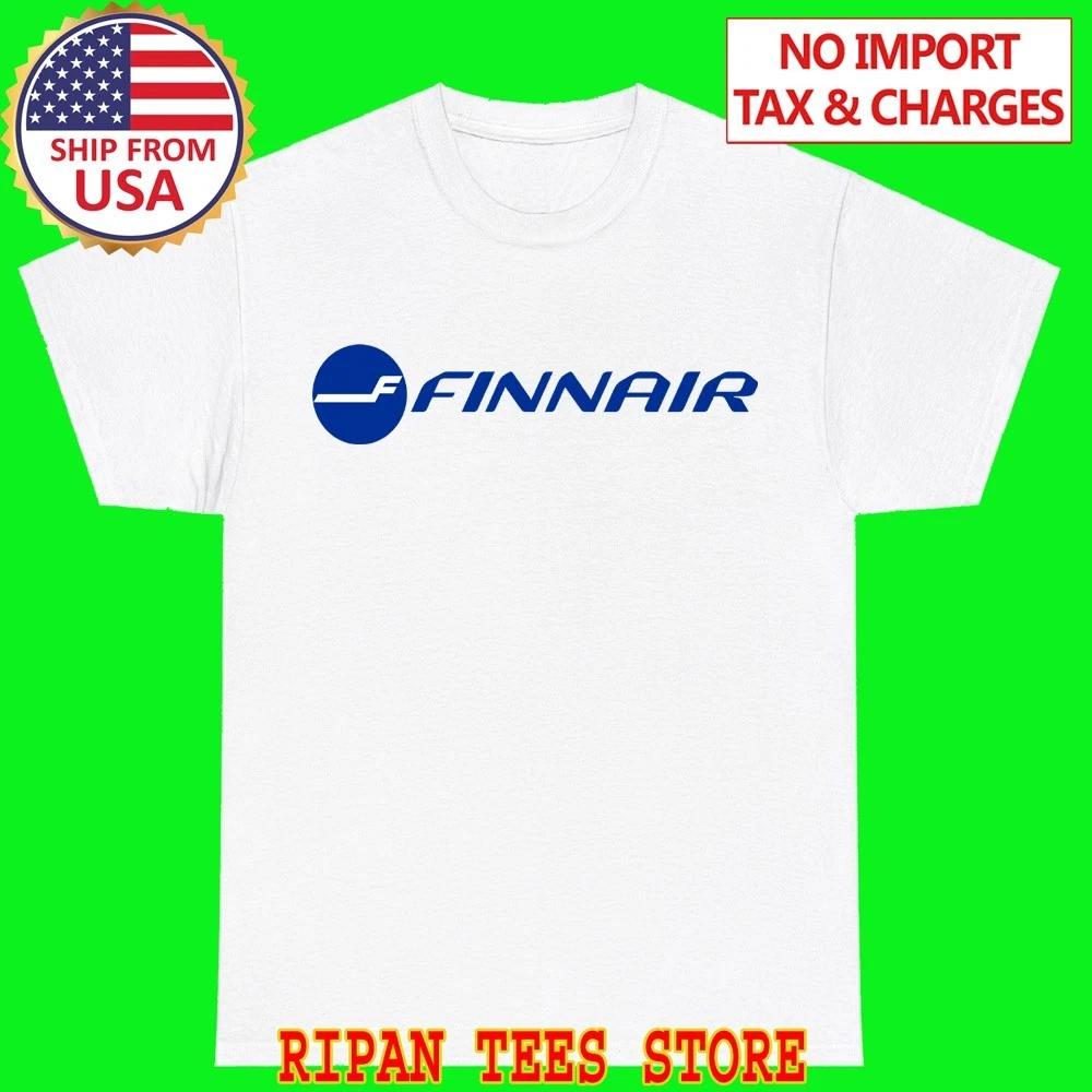 Finnair Белая винтажная футболка Топ унисекс XL