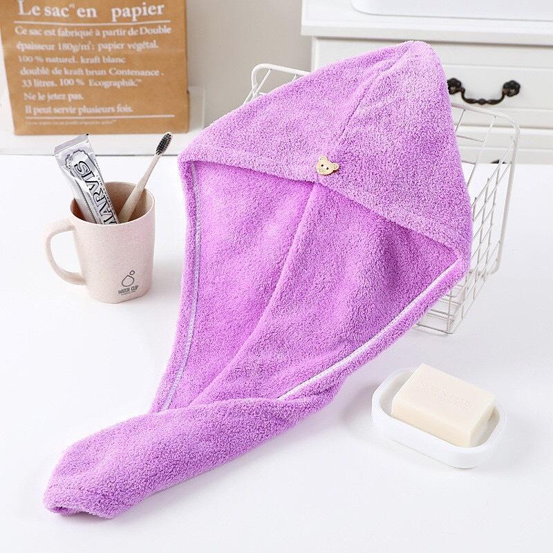 Dry Hair Cap Water-absorbing Bag Headscarf Thickened Triangular Cap Shower Cap Coral Fleece Quick-drying Towel