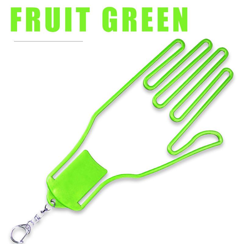 ABS Plastomer Portable Golf Glove Hanging Bracket with Backpack Carabiners Golf Anti-Sweat Glove Hard Holder