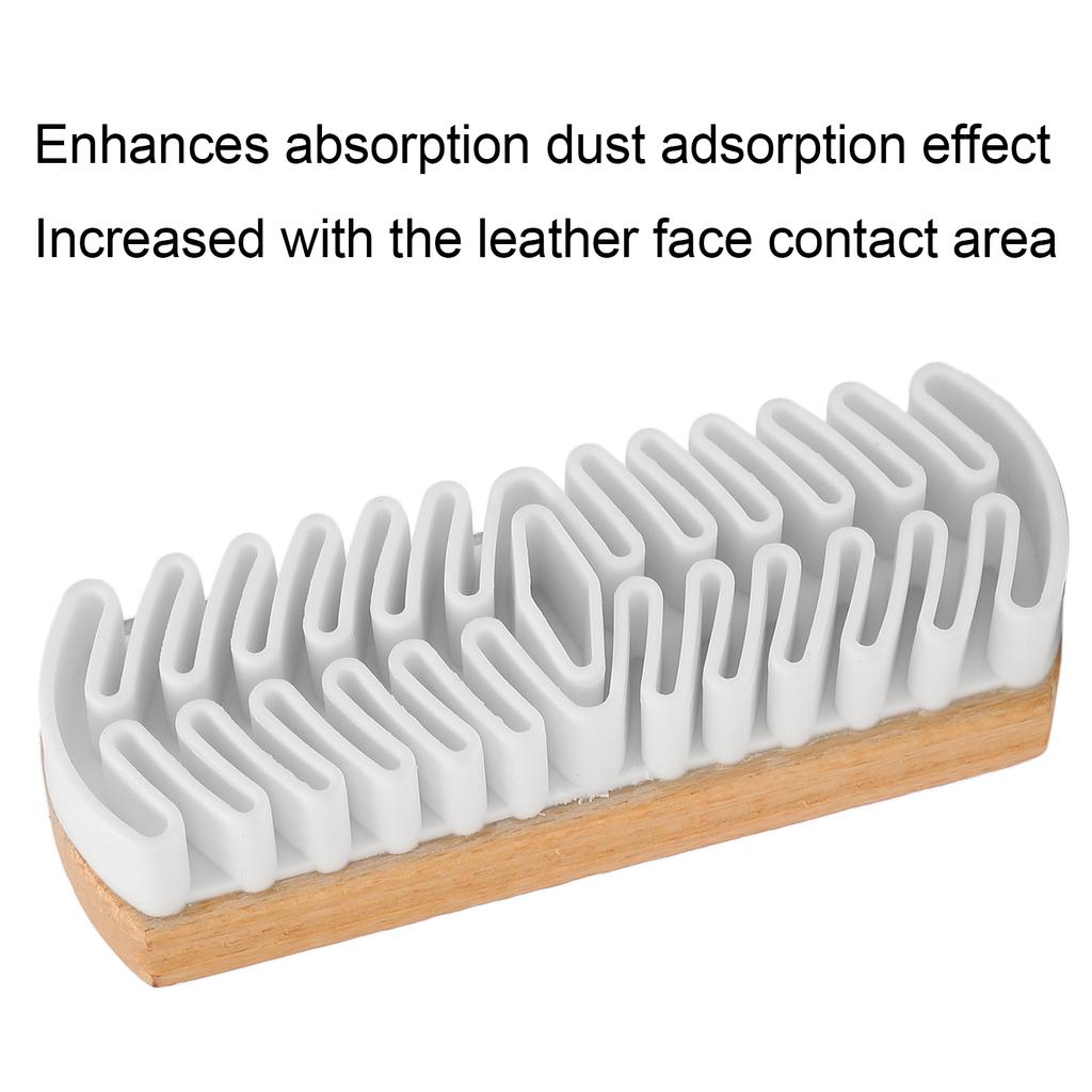 Natural Crepe Wood Brush Suede Nubuck Shoes Brush Leather Stain Cleaner for Shoe Care