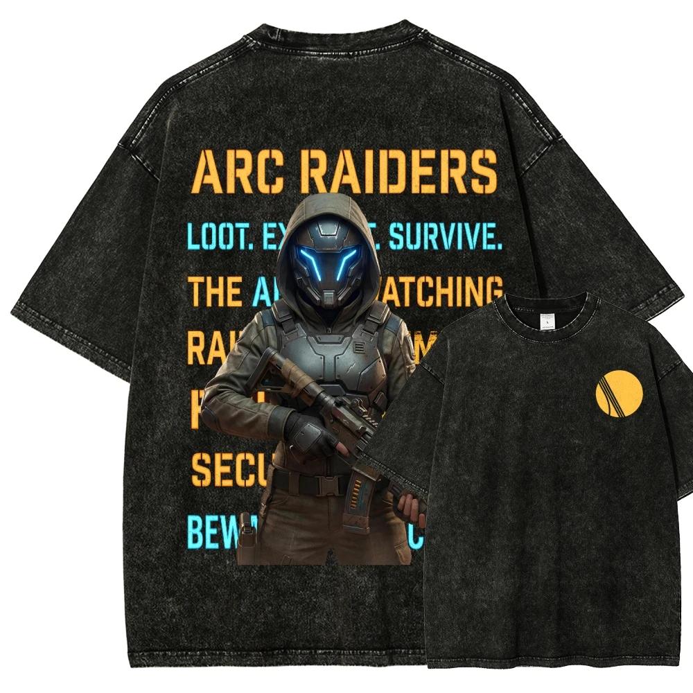 ARC Year Round Clothing NewModel Washed Tshirt Anime Lover Unisex Oversized High Quality Yk Short Sleeves Classic Comfortable S