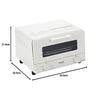 Panasonic Toaster Oven Toaster, Supports 4 Pieces, Equipped with 30 Minute Timer, White NT-T501-W