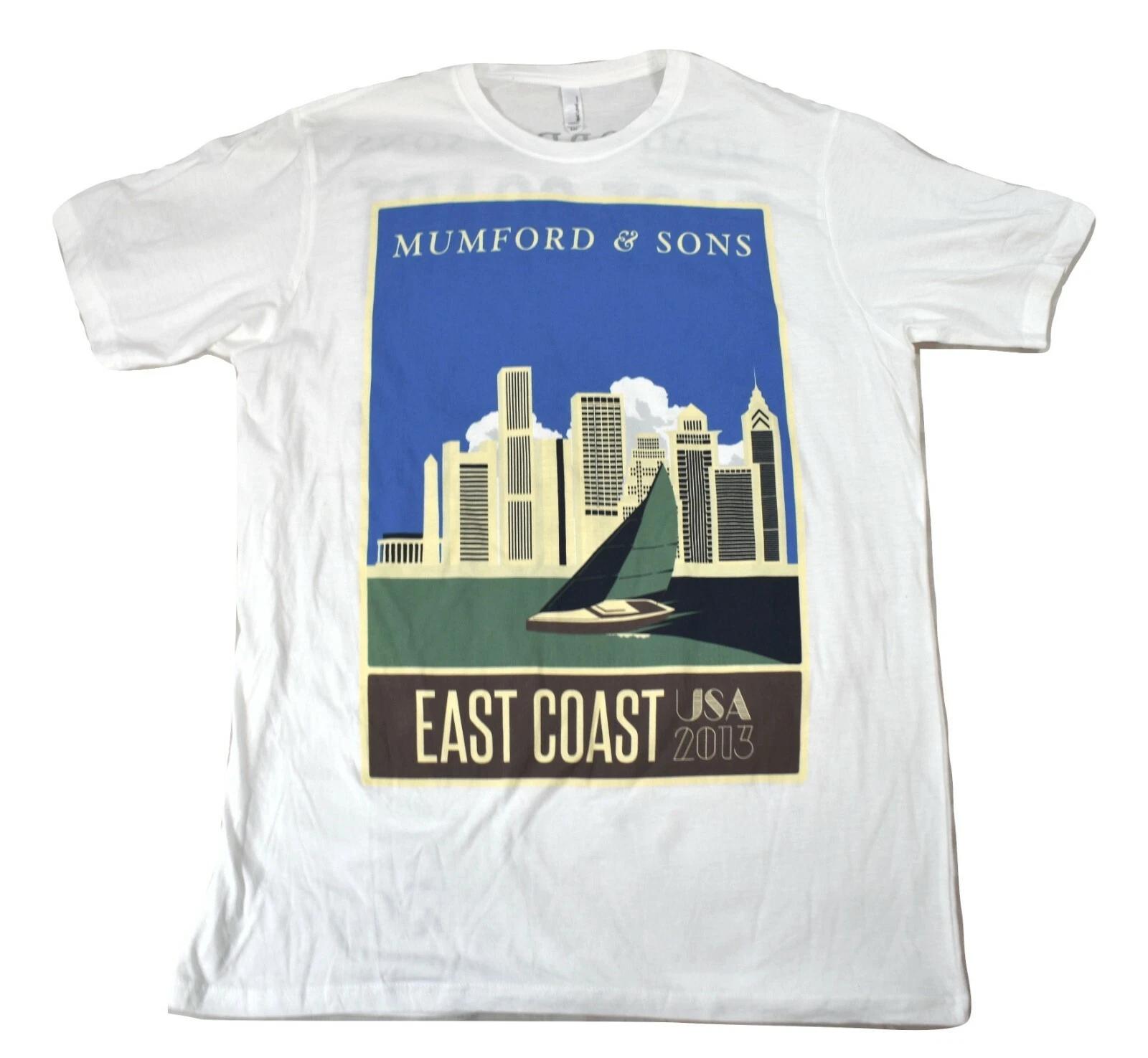 

Mumford & Sons Mens East Coast 2013 Tour White Shirt New S, 2XL 2XL