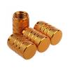 4Pcs Silver Car Tire Valve Stems Cap Knurling Style Tire Valve Cap Aluminum Tire Wheel Stem Air Valve Cap for US Schrader Stem Caps1