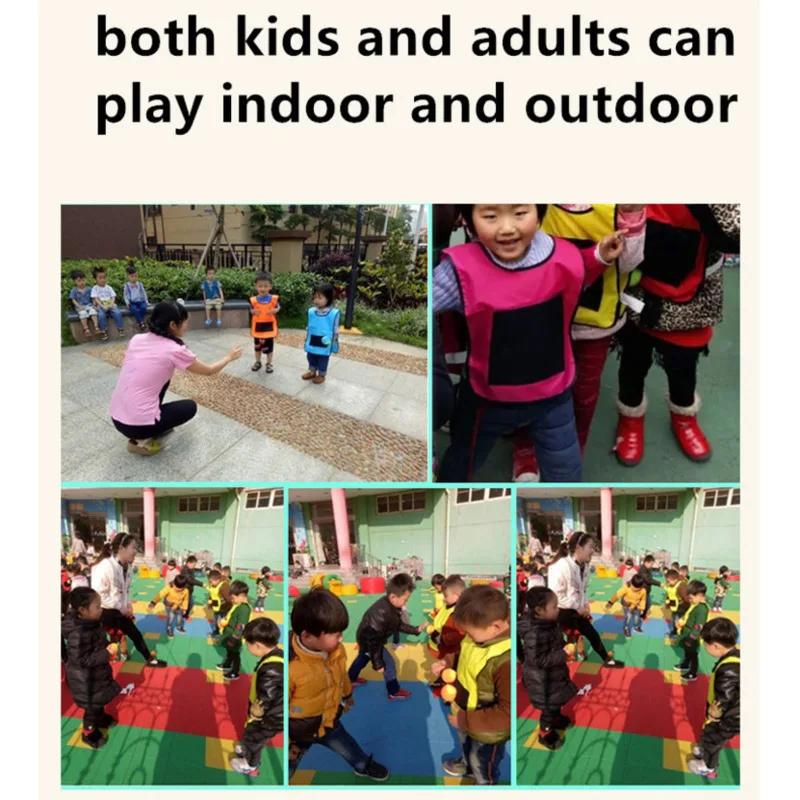 Children'S Outdoor Sports Game Toy Set With Ball Vest Adhesive Throwing Toy Party Interactive Throwing Target Game