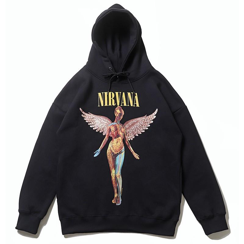 Unisex Oversized Hoodie With Nirvana Band