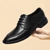 Fashion Genuine Leather Men's Oxford Shoes Spring Summer Casual Shoes Fashion Soft Sole Sneakers Walking Shoes Simple Business Footwear