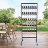 5-Tier Rotating Champagne Tower Display Stand, Sturdy Steel Frame & Smooth Swivel Casters, Easy Assembly Space-Saving Bar Decor