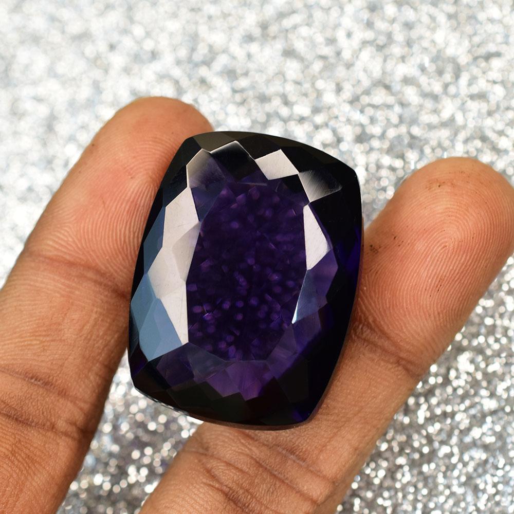 Natural Purple Amethyst Loose Gemstone 96 ct Cushion Cut for Jewelry Making for Jewelry Designs