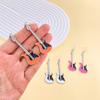 Vintage Punk Guitar Drop Earrings for Woman Funny Hip Hop Music Festival Party Dangle Earrings Teens Femme Jewelry Accessories
