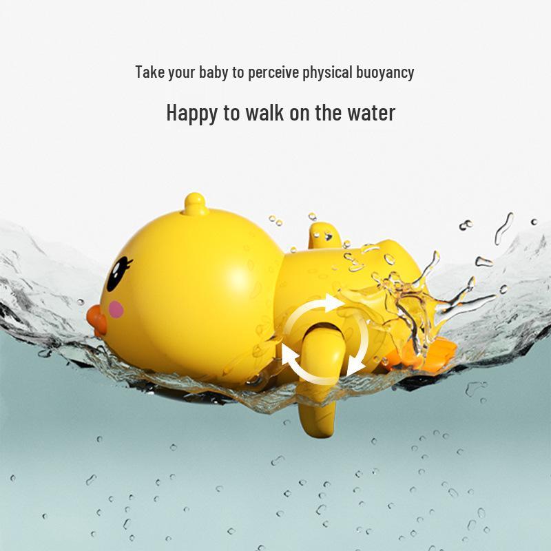 Internet Famous Little Yellow Duck Wind-Up Bath Toy for Kids