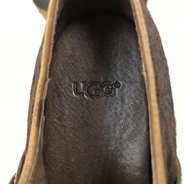 UGG Leder High-Heel Stiefeletten Sandalen 6/23.0 Braun(GEBRAUCHT)
