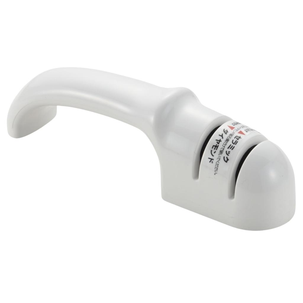 Takagi Diamond and Ceramic Knife Sharpener, Made in Japan, for Double-Edged Knives, with Non-Slip Surface