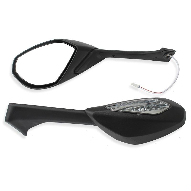 For Ducati Panigale V4 V4 S V4S 2018-2023 V2 2020-2023 Motorcycle Rearview Mirrors Rear View Foldable LED Turn Signals Light