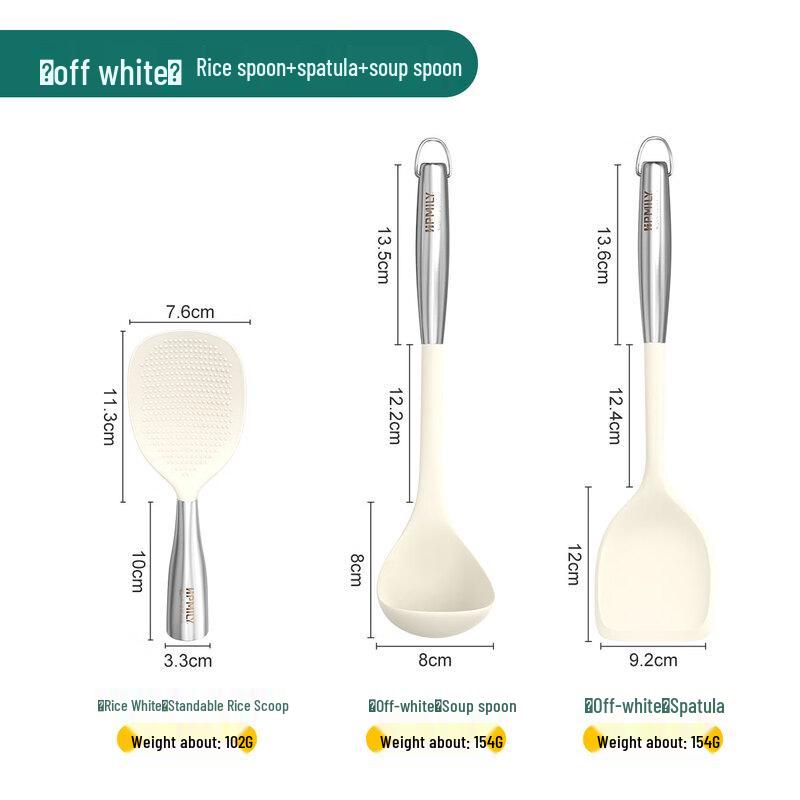 3-Piece 304 Stainless Steel Kitchen Utensil Set