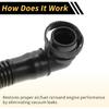 1 Pcs Air Intake Hose Compatible for VW Golf V 2.0 GTI 1K1 2004-2009, Air Filter Intake Hose Black No.06F103235