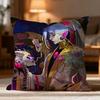 Fashion HHadesed Cushion Cover Soft Washable Pillow Case Multi-Scene for Couch Bed Travel Office Use