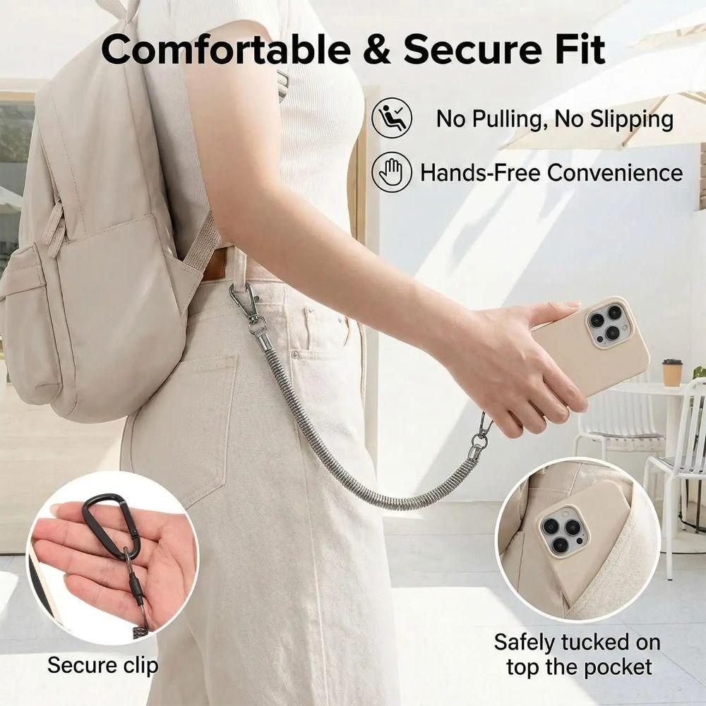 Anti-lost Phone Ropes Tangle-Free Anti-Theft Wrist Band Portable Phone Lanyard Outdoor