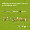 10/100pcs Mixed Color Model Building People Figures 1:30 1:100 1:200 Scale Simulation Doll