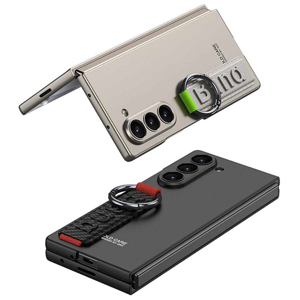 GKK For Samsung Galaxy Z Fold7 5G Wristband Phone Case Folding Cover with HD Screen Protector