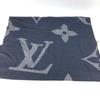 Louis Vuitton M77950 Monogram Muffler Monogram Giant fringe Scarf Cashmere Navy
