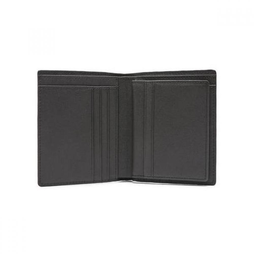 Daks Brown Dd Plate Logo Matte Leather Wallet Dbwa9f367