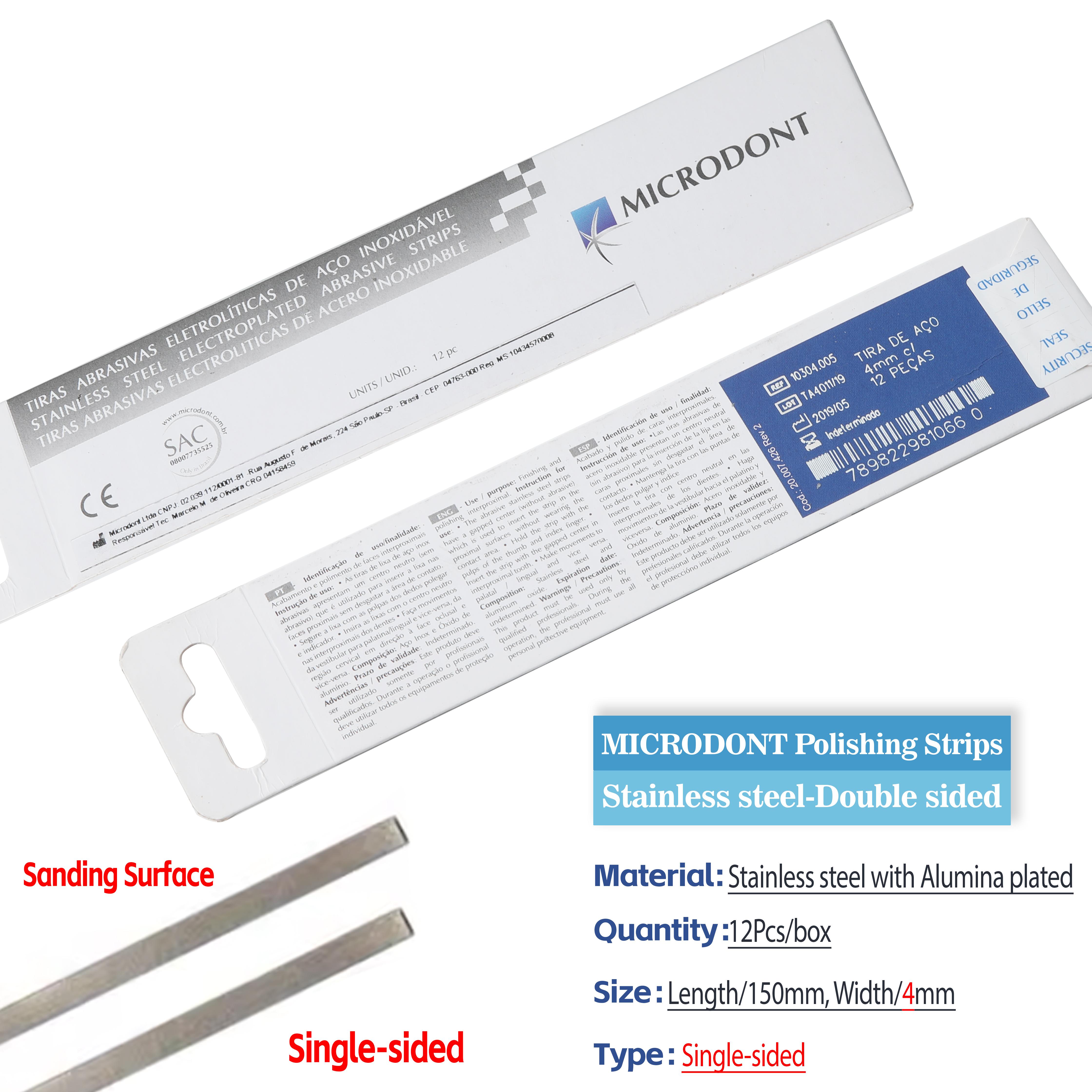 MICRODONT Dental Polishing Strips 3 Types