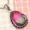 Tourmaline Set Gemstone Gift Wedding Party Bi-Color Pendant,Earring,Ring