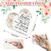 2D Flat, Heart-Shaped Acrylic Desk Decor Plaque, Ideal Gift for Birthdays, suitable for wall decoration, porch, room, villa, accents Home, Hallway, or